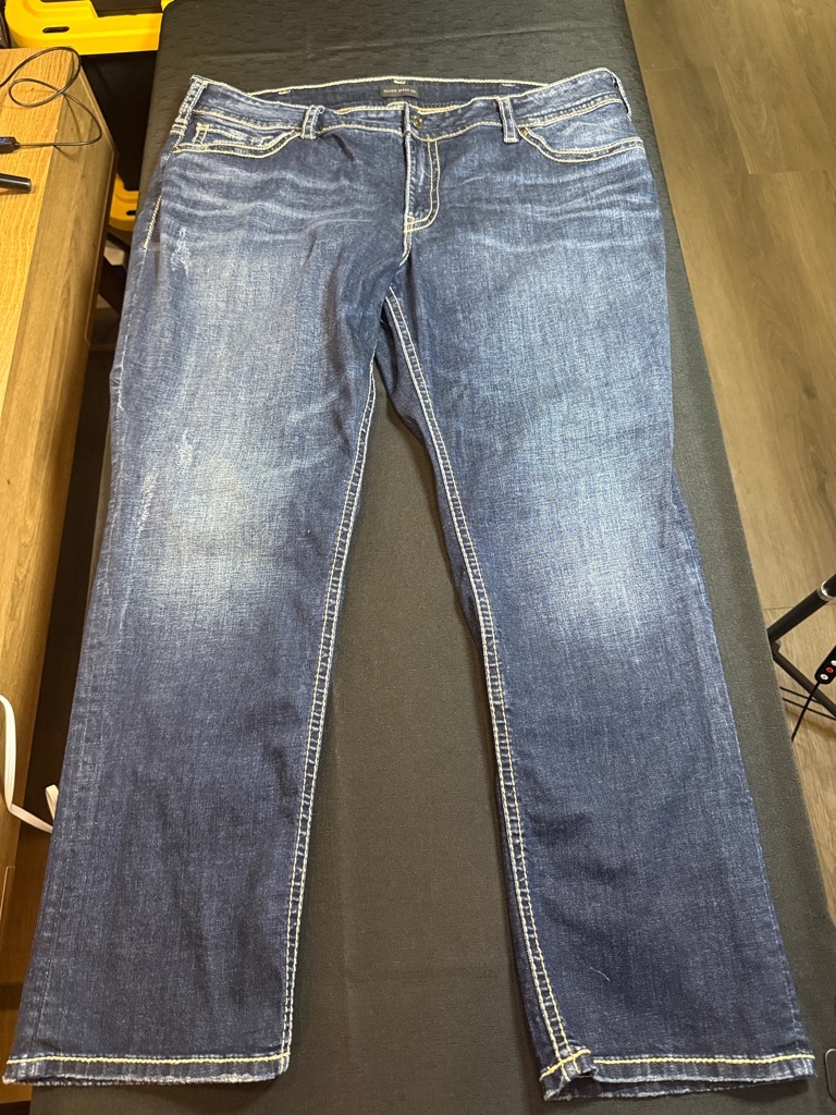 Silver Jeans Indigo Straight Leg Denim